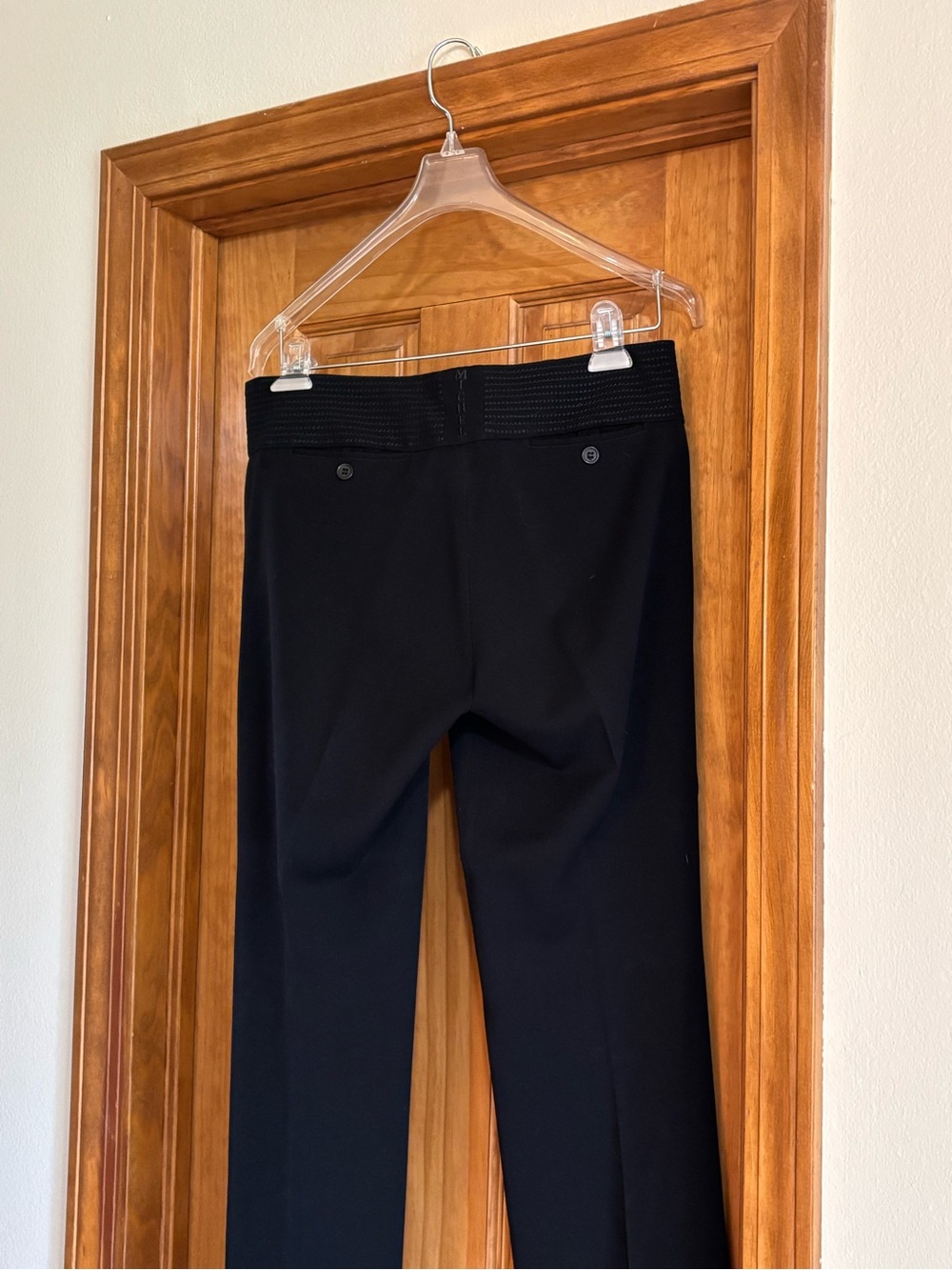 Michel USA Black Dress Pants - Classic Straight Leg - Picture 8 of 14